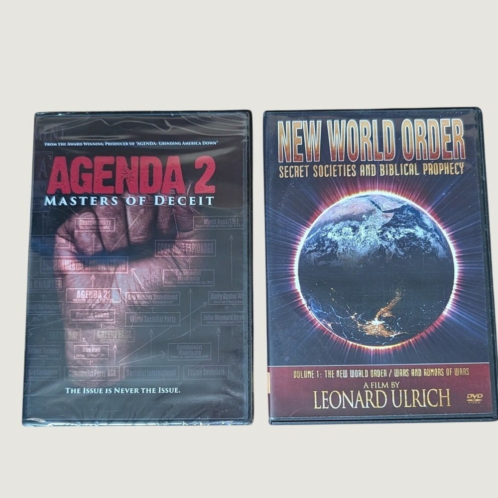 Agenda 2 Masters of Deceit new sealed & New World Order Leonard Ulrich DVD Bun